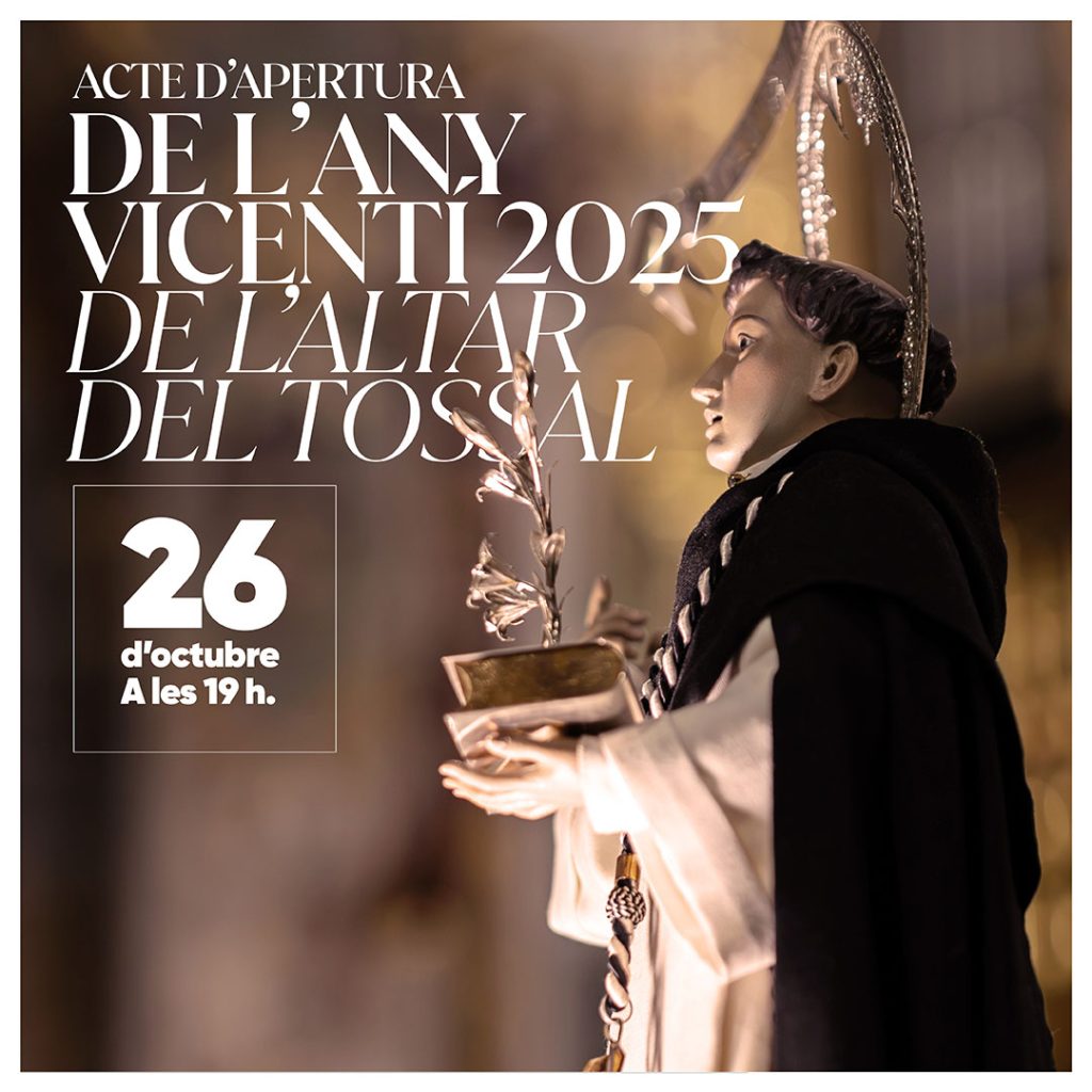 CATÓLICOS EN VALENCIA – Acto de Apertura del Año Vicentino 2025 del Altar del Tossal en San Nicolás