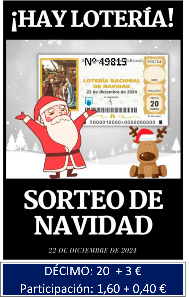 SEVILLA – ¡Ya hay Lotería de Navidad en nuestra Parroquia!