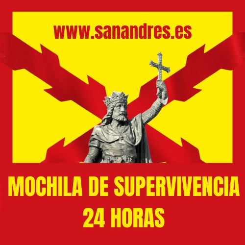 Mochila de supervivencia de 24 horas.