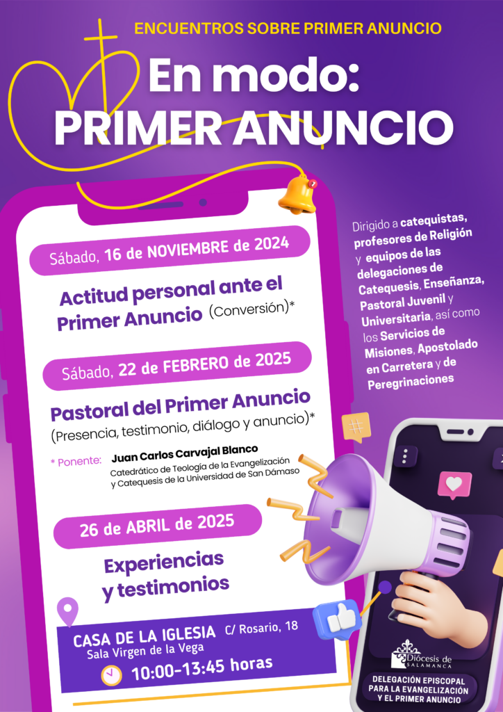 CATÓLICOS EN SALAMANCA – La Diócesis refuerza su compromiso con el primer anuncio con tres encuentros formativos para evangelizadores