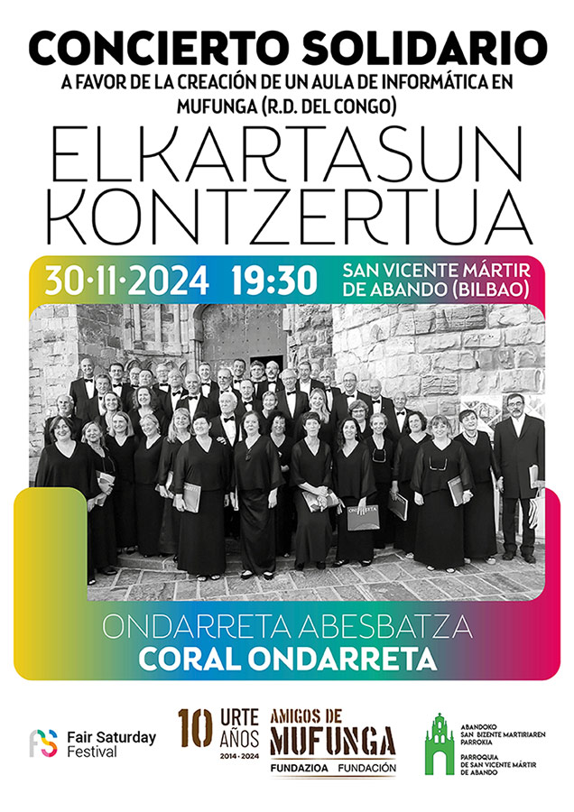 CATÓLICOS DE VIZCAYA – Concierto solidario en el Fair Saturday