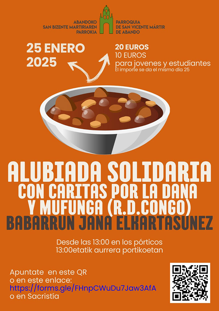 CATÓLICOS DE VIZCAYA – Alubiada Solidaria 2025