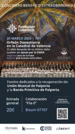 CATÓLICOS EN VALENCIA – El Orfeón Donostiarra ofrecerá un concierto en la Catedral de Valencia, a beneficio de agrupaciones musicales afectadas por al DANA