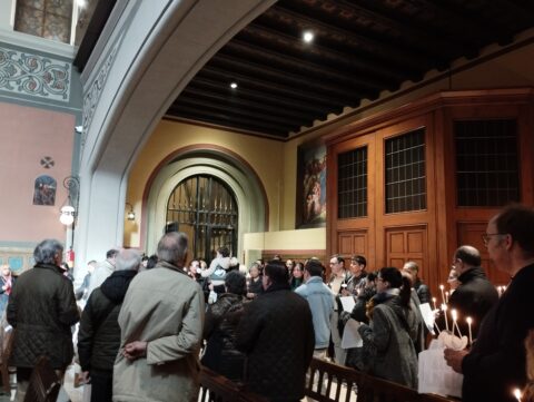 CATÓLICOS EN BARCELONA – Celebració de la Candelaria a l’Església de Santa Maria de Montalegre