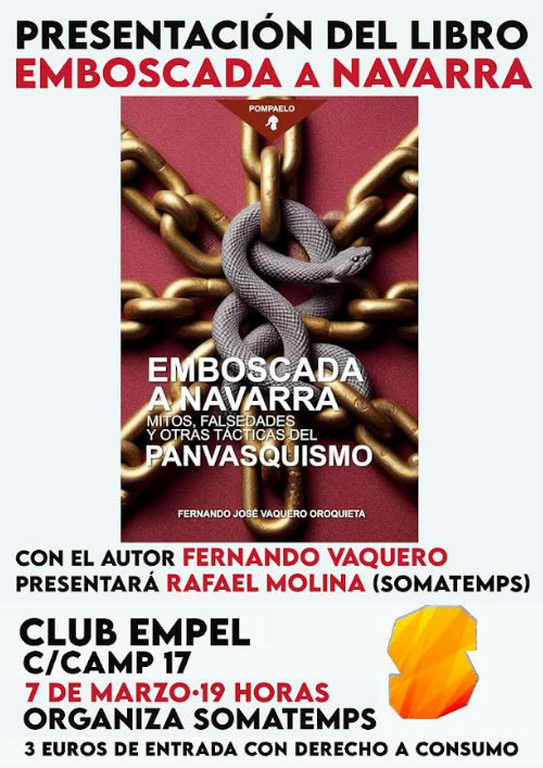 Tradicionalismo – Presentación de «Emboscada a Navarra» en el Club Empel