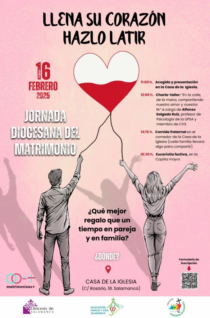 CATÓLICOS EN SALAMANCA – La Diócesis de Salamanca celebrará la Jornada del Matrimonio el 16 de febrero