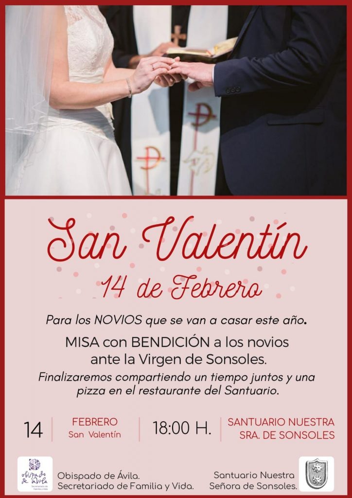 CATÓLICOS EN ÁVILA – Bendición de novios por San Valentín en el Santuario de Sonsoles
