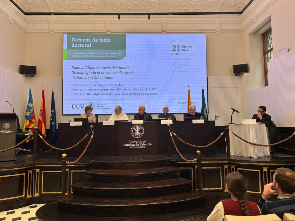 CATÓLICOS EN VALENCIA – Juan Jesús Prats consigue la máxima nota en la defensa de su tesis doctoral
