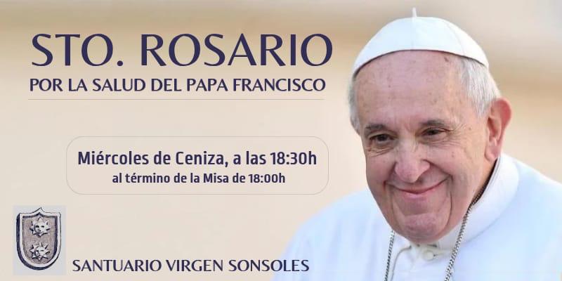 CATÓLICOS EN ÁVILA – El Santuario de Sonsoles acoge un Rosario por la salud del Papa