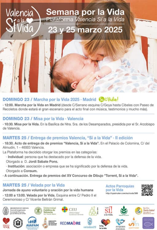 CATÓLICOS EN VALENCIA – Entrega de premios «Valencia sí a la Vida», con motivo este martes del Día Internacional de la Vida