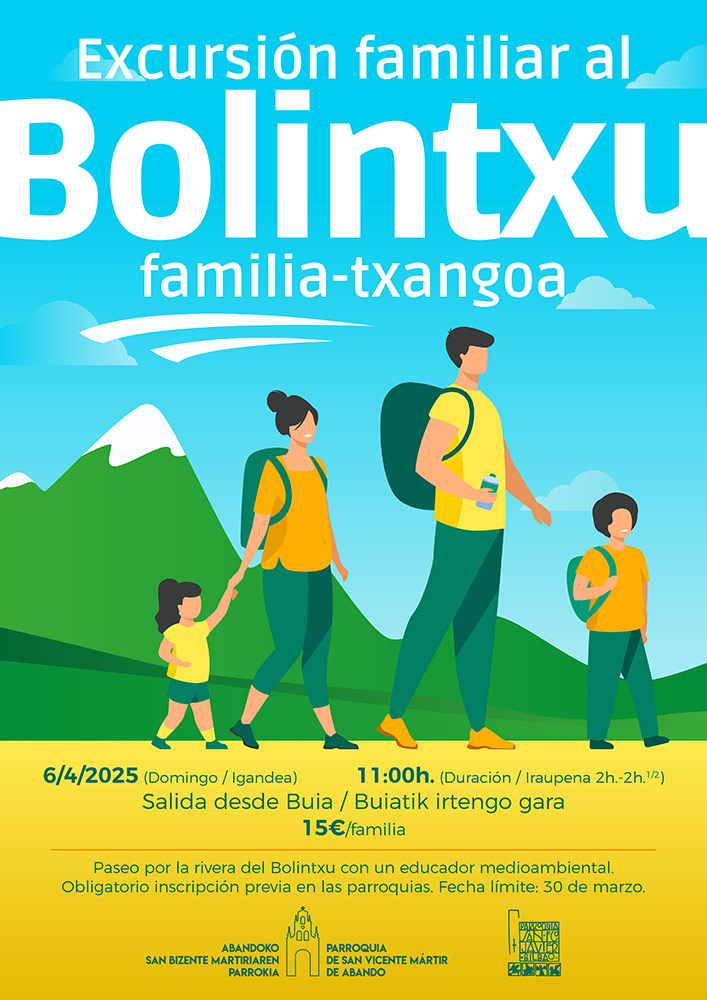 CATÓLICOS DE VIZCAYA – Paseo familiar por la rivera de Bolintxu