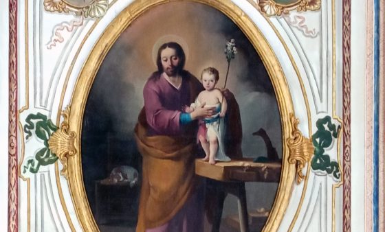 CATÓLICOS EN SEVILLA – San José con el Niño. Iglesia de la Asunción (Estepa)