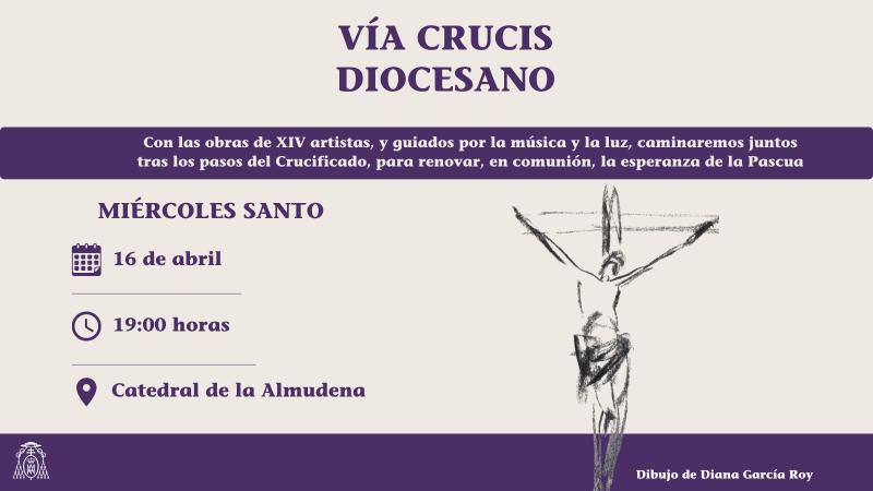 CATÓLICOS EN MADRID – Vía Crucis Diocesano el Miércoles Santo