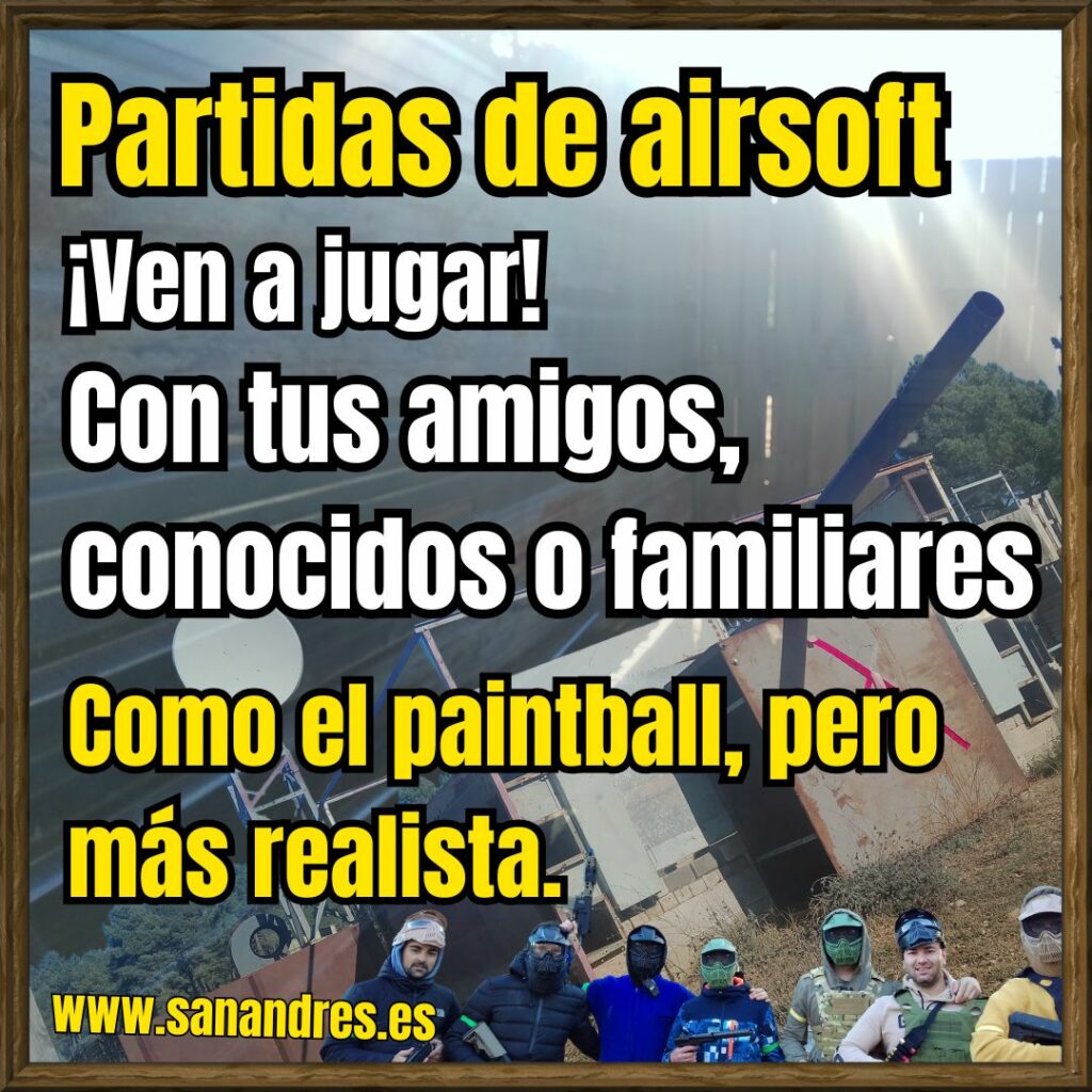 Juega airsoft, como el paintball, pero más realista.