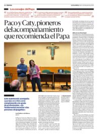 CATÓLICOS EN VALENCIA – Los medios de comunicación destacan la tarea de los matrimonios que acompañan a parejas en crisis