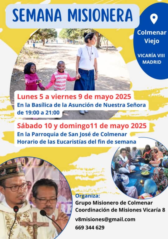 CATÓLICOS EN MADRID – 5-11 de mayo Semana Misionera en Colmenar