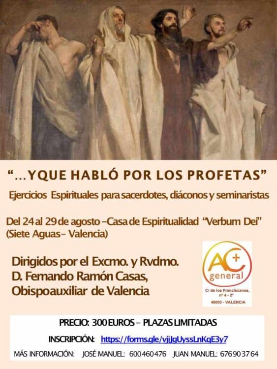 CATÓLICOS EN VALENCIA – Ejercicios espirituales de Acción Católica General, dirigidos a sacerdotes, diáconos y seminaristas