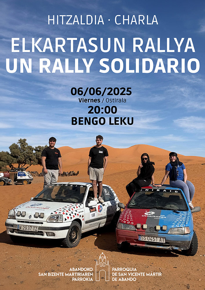 CATÓLICOS DE VIZCAYA – Charla: Un rally solidario