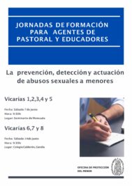 CATÓLICOS EN VALENCIA – La Oficina de Protección del Menor organiza jornadas formativas sobre la prevención, detección y actuación de abusos a menores