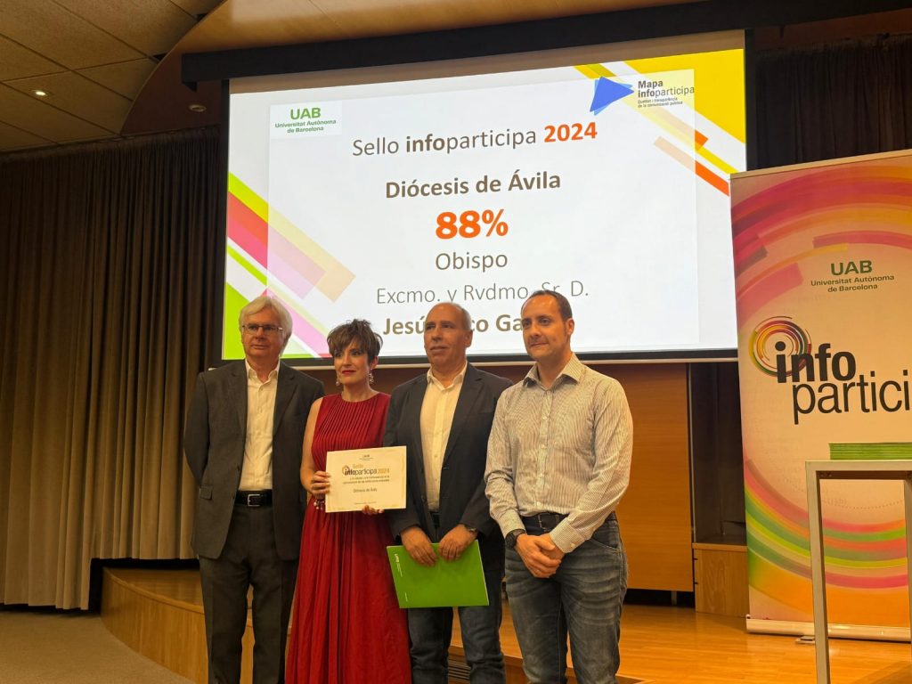 CATÓLICOS EN ÁVILA – La diócesis de Ávila premiada con el Sello de Transparencia y Comunicación por la Universidad Autónoma de Barcelona
