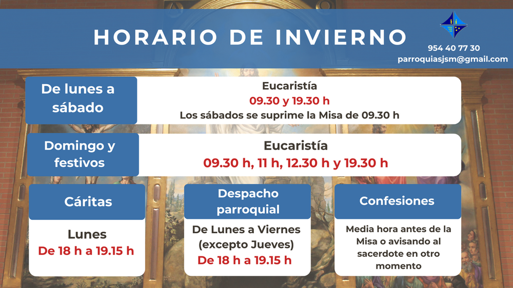 CATÓLICOS EN SEVILLA – ¡Volvemos al horario de invierno!