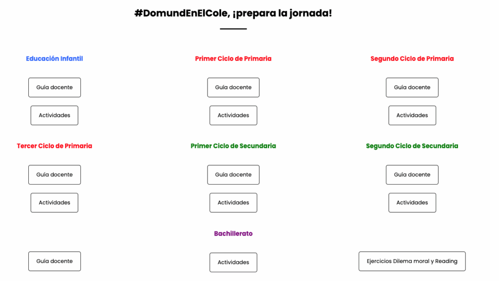 CATÓLICOS EN MADRID – Nuevos materiales escolares del Domund