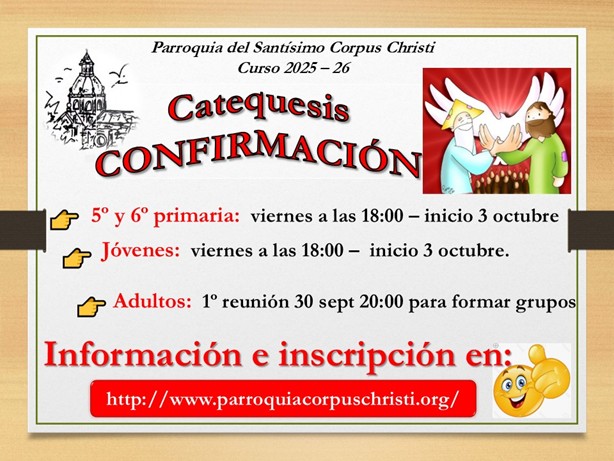 CATÓLICOS EN SEVILLA – Inicio de las catequesis en nuestra Parroquia.