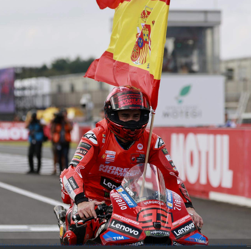 Tradicionalismo – Enfado en los medios separatistas con Marc Márquez por lucir de nuevo la bandera española