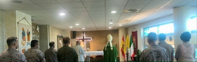 ARZOBISPADO CASTRENSE – Visita Pastoral del Arzobispo Castrense de España al contingente nacional desplegado en el Mando Conjunto Aliado en Nápoles (JFCNP).