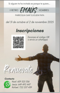 CATÓLICOS EN BARCELONA – Retiro Emaús para hombres