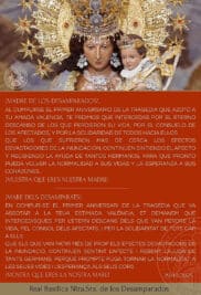 CATÓLICOS EN VALENCIA – La Real Basílica a la Mare de Déu: «Torna l’esperança als seus cors»