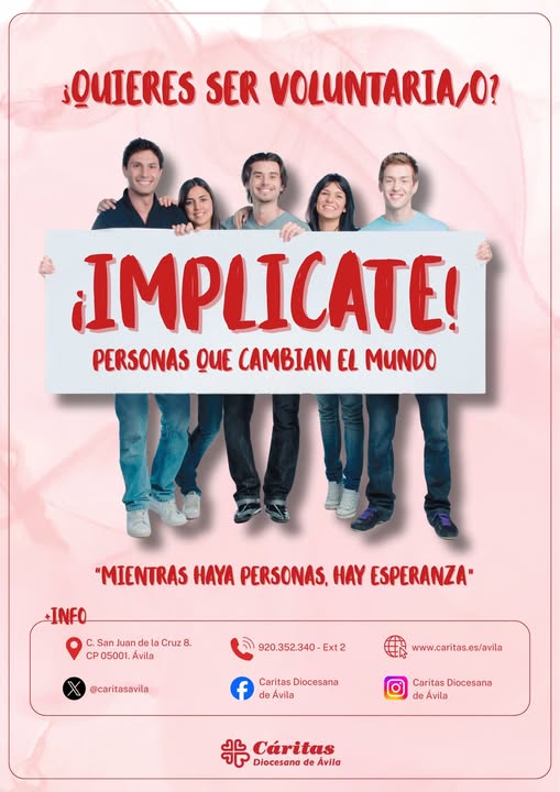 CATÓLICOS EN ÁVILA – Cáritas anima a los abulenses a implicarse de lleno en su labor social y caritativa