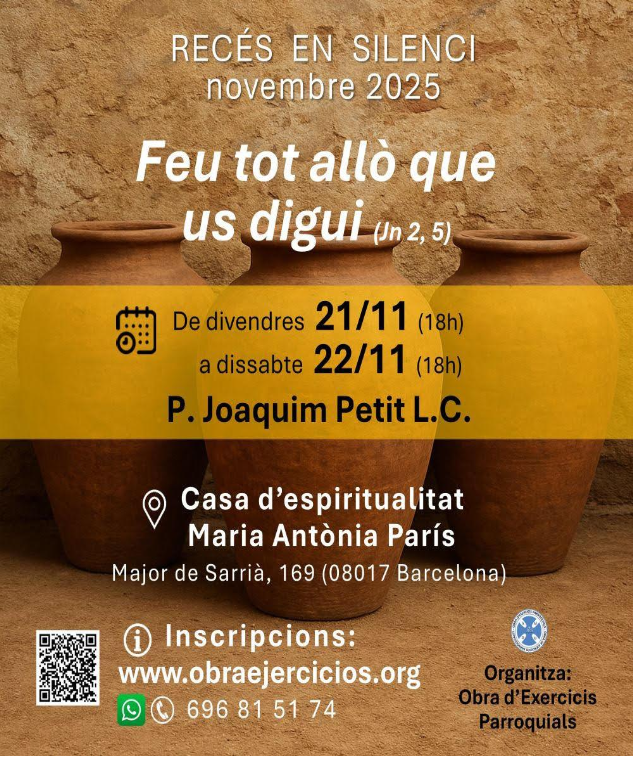 CATÓLICOS EN BARCELONA – Recés en silenci
