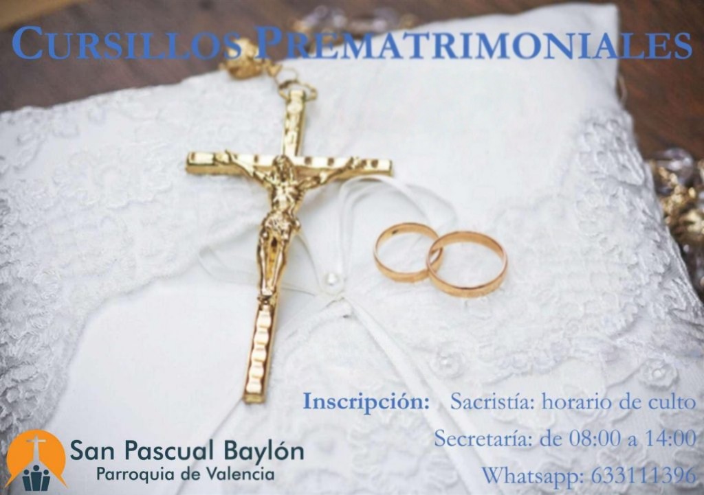 CATÓLICOS EN VALENCIA – Cursillos prematrimoniales abril 2026