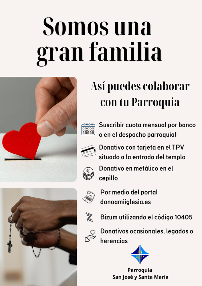 CATÓLICOS EN SEVILLA – Somos una gran familia: Campaña de colaboración con el sostenimiento de la Parroquia