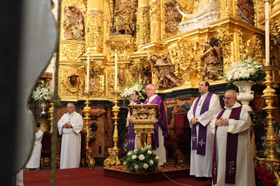 CATÓLICOS EN SEVILLA – El Santuario del Rocío acogió la Eucaristía por el 25º aniversario de la erección canónica de la Hermandad del Rocío, de Morón de la Frontera