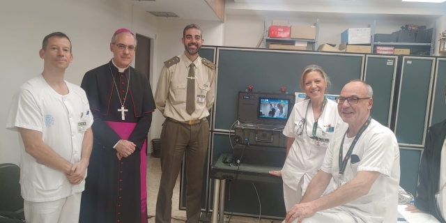 ARZOBISPADO CASTRENSE – Visita Pastoral del Arzobispo Castrense al Hospital Central de la Defensa “Gómez Ulla”.