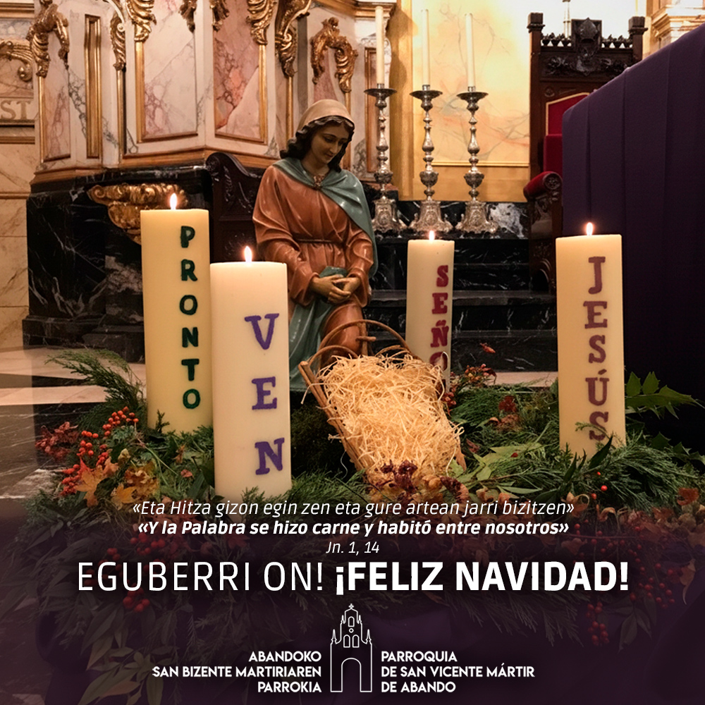 CATÓLICOS DE VIZCAYA – Celebraciones Navidad 2025