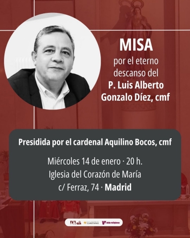 CATÓLICOS EN FERROL – DESPEDIDA DE LUIS ALBERTO GONZALO. MISA FUNERAL CON LA VIDA CONSAGRADA