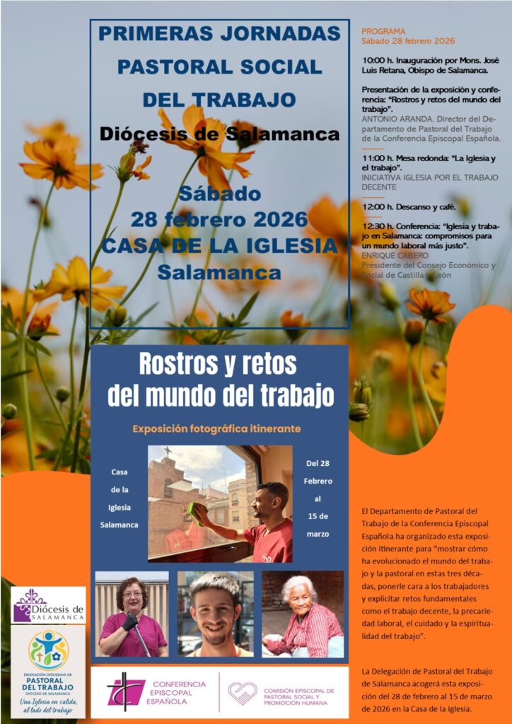 CATÓLICOS EN SALAMANCA – Salamanca acoge el 28 de febrero las primeras Jornadas de Pastoral Social del Trabajo