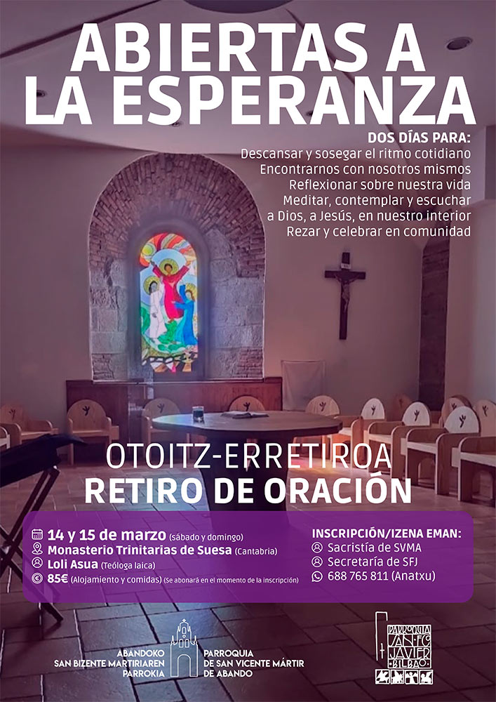 CATÓLICOS DE VIZCAYA – Retiro en Suesa