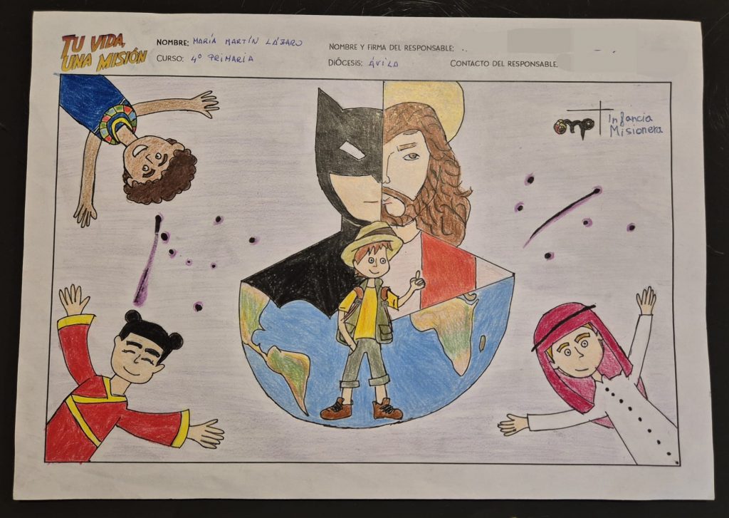CATÓLICOS EN ÁVILA – Dos niños abulenses, premiados a nivel nacional en el concurso de dibujo de Infancia Misionera