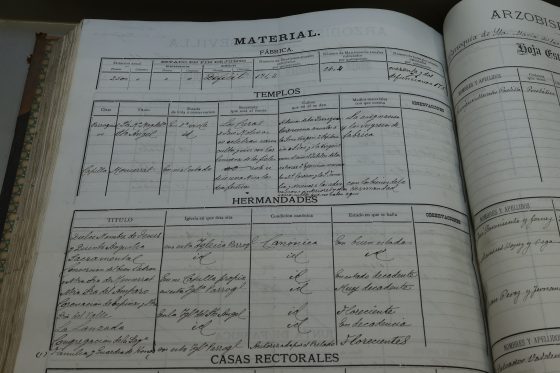 CATÓLICOS EN SEVILLA – Libros de “Estadísticas de Parroquias por pueblos y Arciprestazgos”. 1896 – 1922