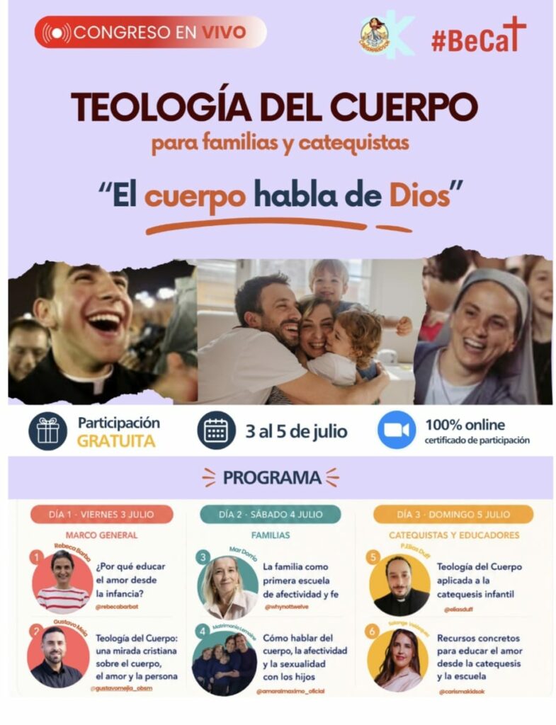 CATÓLICOS EN MADRID – Congreso Online “El cuerpo habla de Dios: Teología del Cuerpo»Sin Autor