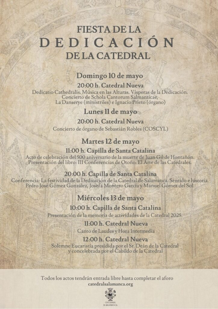 CATÓLICOS EN SALAMANCA – 513 años de la dedicación de la Catedral Nueva a La Asunción