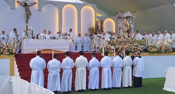 CATÓLICOS EN SEVILLA – Cuatro seminaristas sevillanos cuentan su experiencia como acólitos en la misa del papa León XIV en su paso por la diócesis de Canarias