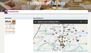 CATÓLICOS EN SALAMANCA – La Diócesis incorpora un mapa interactivo con los horarios de misa de las iglesias de Salamanca