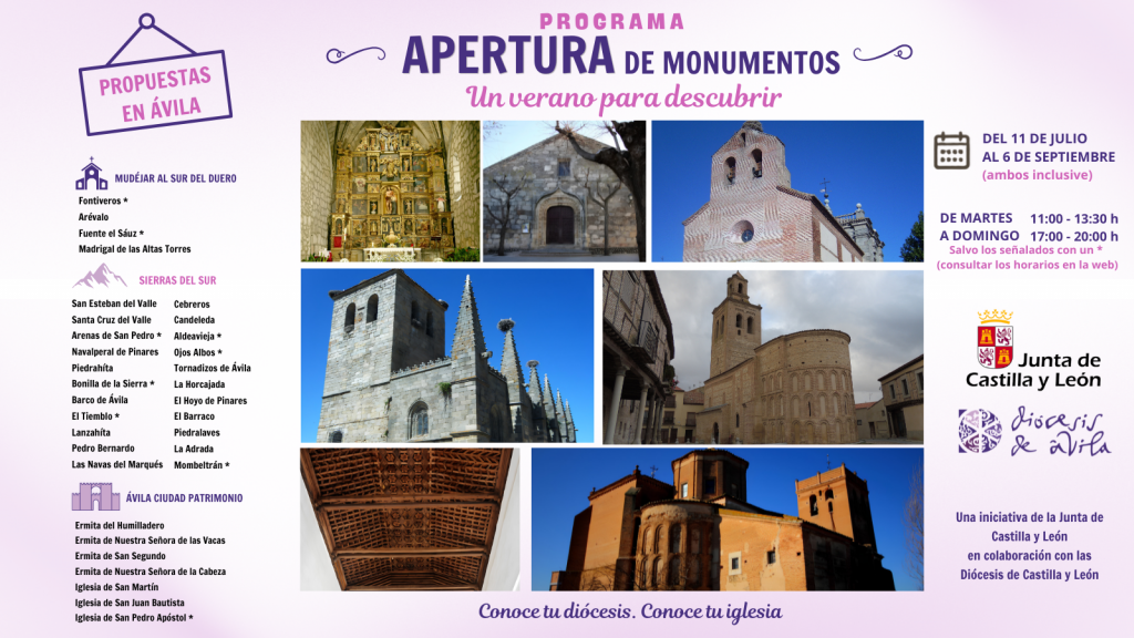 CATÓLICOS EN ÁVILA – Abierto por vacaciones: 38 templos de la diócesis para descubrir