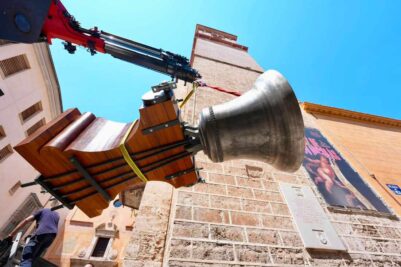 CATÓLICOS EN VALENCIA – La nueva Campana Mayor de San Nicolás, bendecida en Roma por el Papa León, vuelve a sonar
