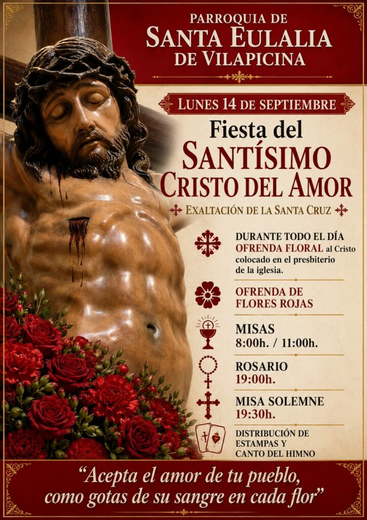 CATÓLICOS EN BARCELONA – Fiesta del Santísimo Cristo del Amor en la Exaltación de la Santa Cruz